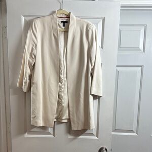 Eileen Fisher - 3/4 sleeve Cream Women's Jacket